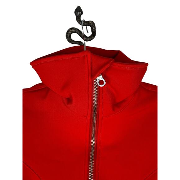 Cordova Ski Suit Snowboarding Waterproof Zip Front Belted Firey Red White Size S - Picture 7 of 16